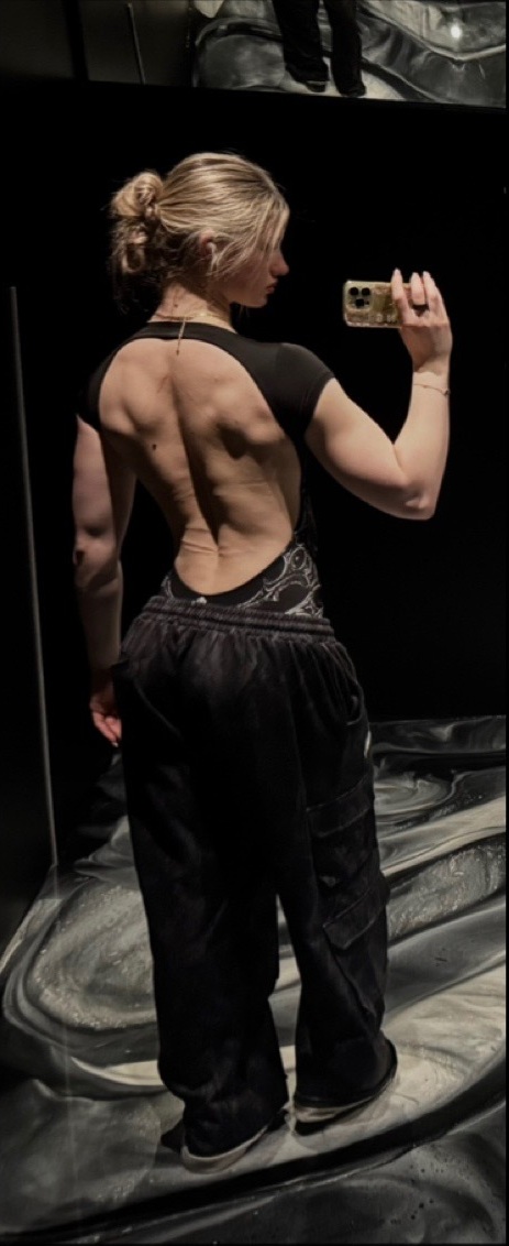 Sophia after her physique transformation